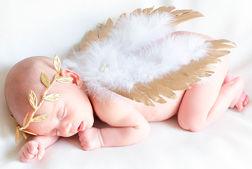 disfraz de ángel para bebés
