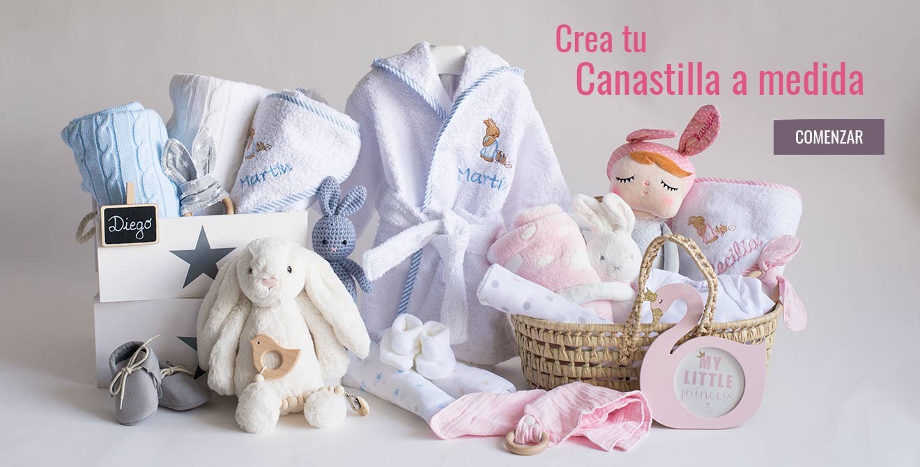 Canastilla Bebe Regalo Personalizada Rosa