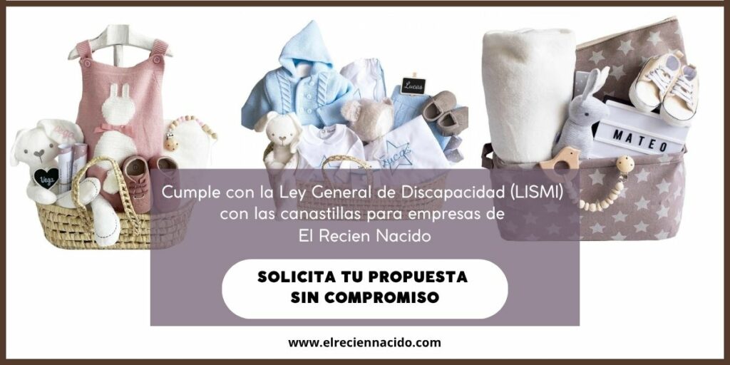 Canastillas bebe para empresa facturas CEE LISMI