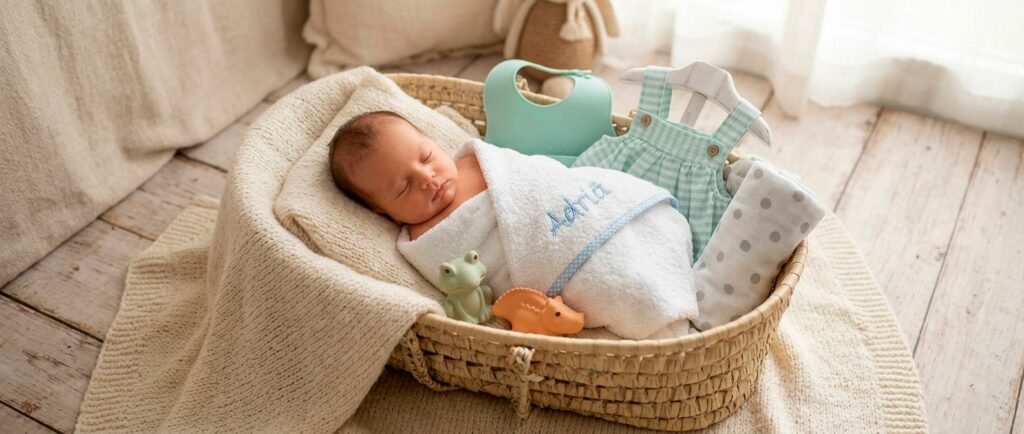 Canastilla bebe el recien nacido ropa verano
