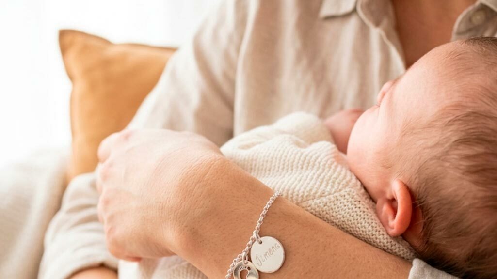 regalo para mama pulsera de plata grabada