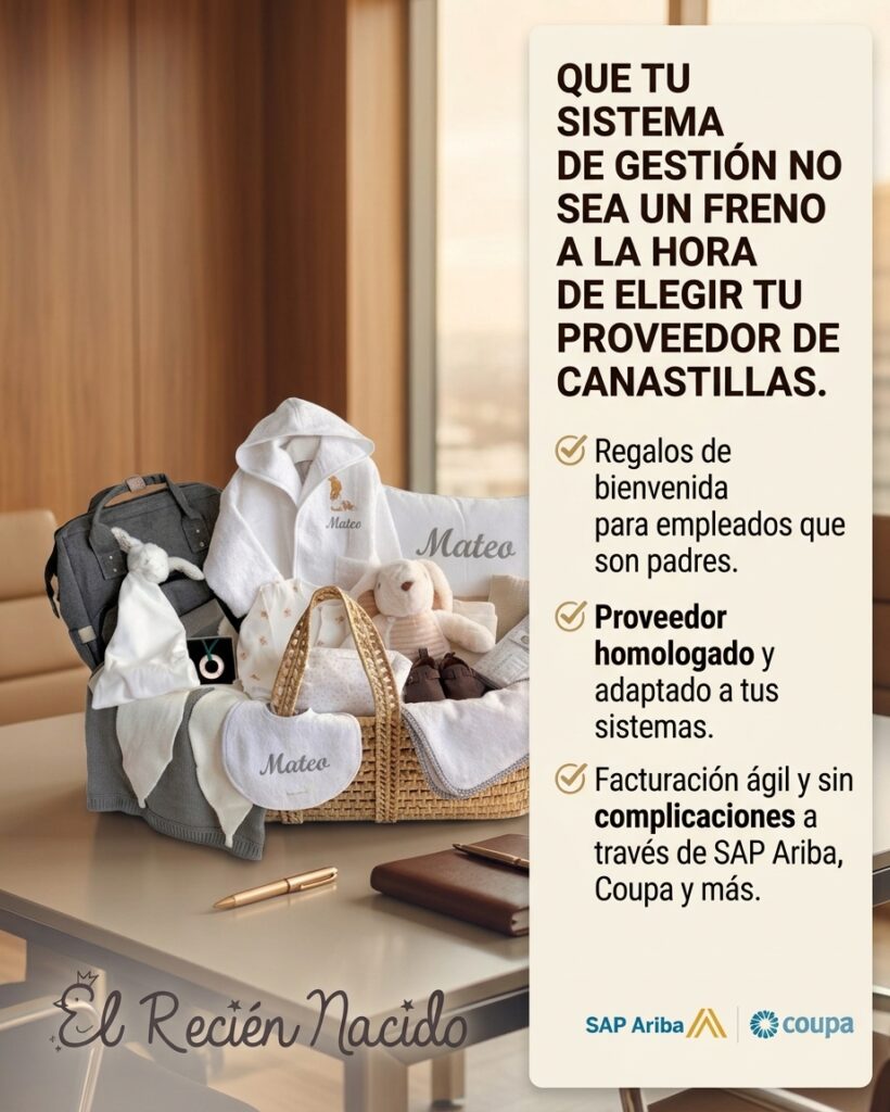 Canastillas bebe para empresas y empleados